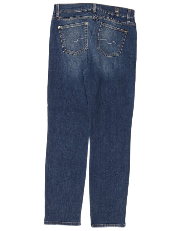 7 FOR ALL MANKIND Jeans slim da donna W26 L28 Cotone blu