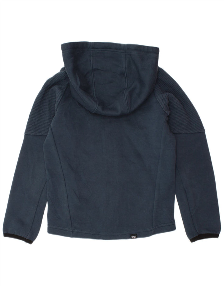 Felpa con cappuccio e zip PUMA per ragazzi 5-6 anni in cotone blu navy