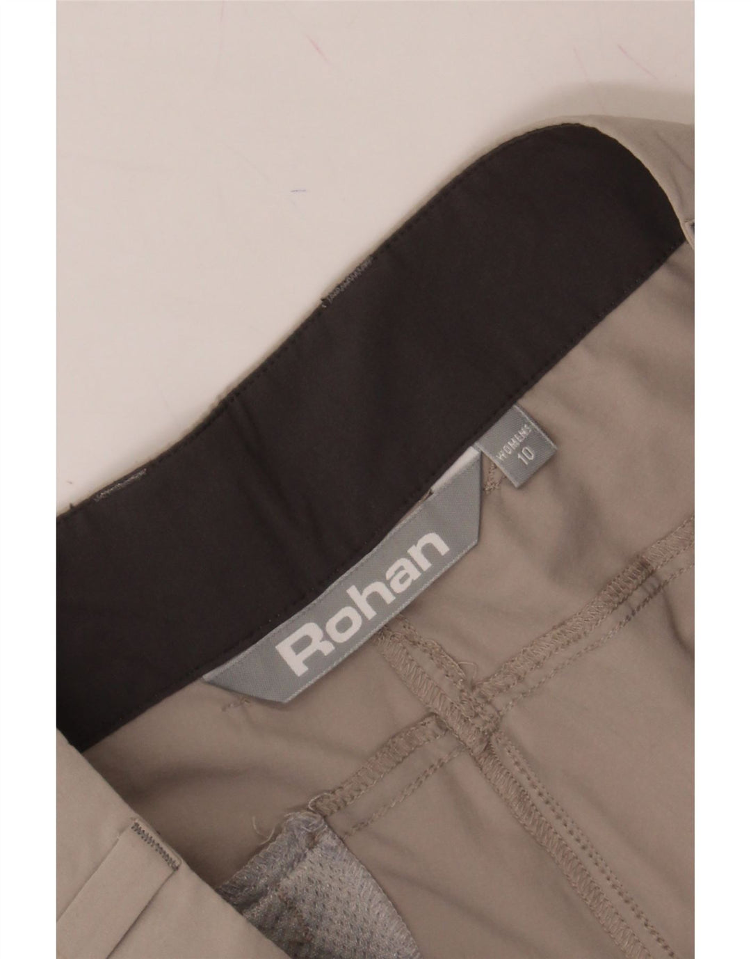 ROHAN Womens Straight Capri Trousers US 10 Large W32 L21 Beige Polyester Vintage Rohan and Second-Hand Rohan from Messina Hembry 