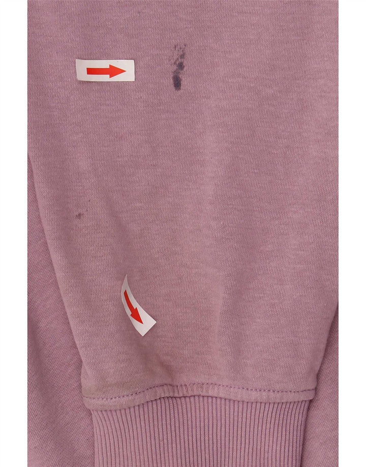 Felpa oversize con grafica da donna Champion, maglione UK 16 grande viola
