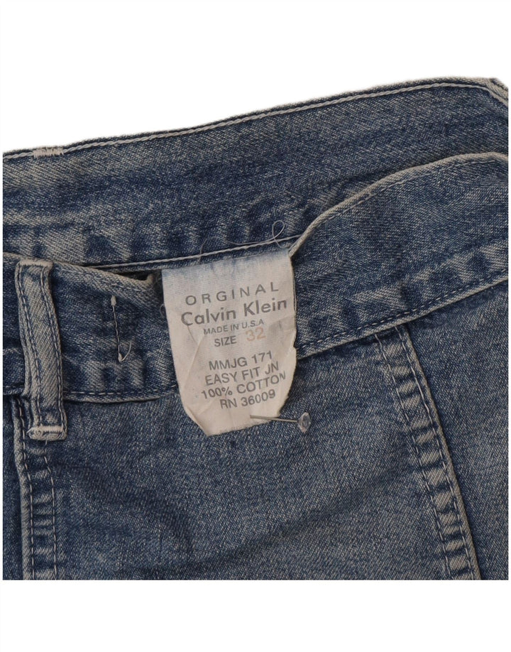 Gonna in denim da donna Calvin Klein W32 Large in cotone blu