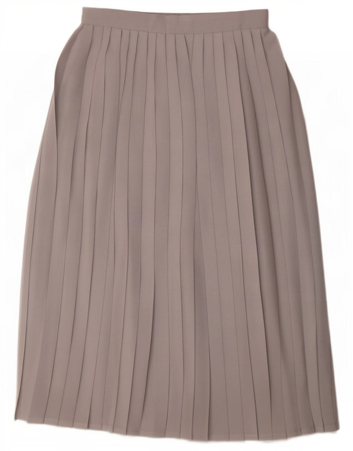 Gonna a pieghe a vita alta da donna St Michael UK 10 piccola W24 poliestere grigio