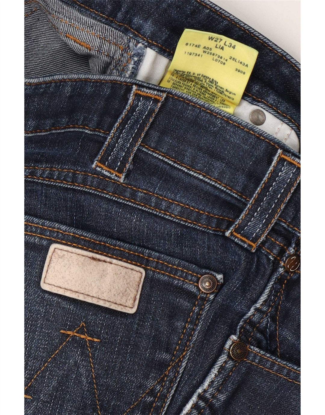 Jeans Wrangler Lia Slim da donna W27 L34 cotone blu navy