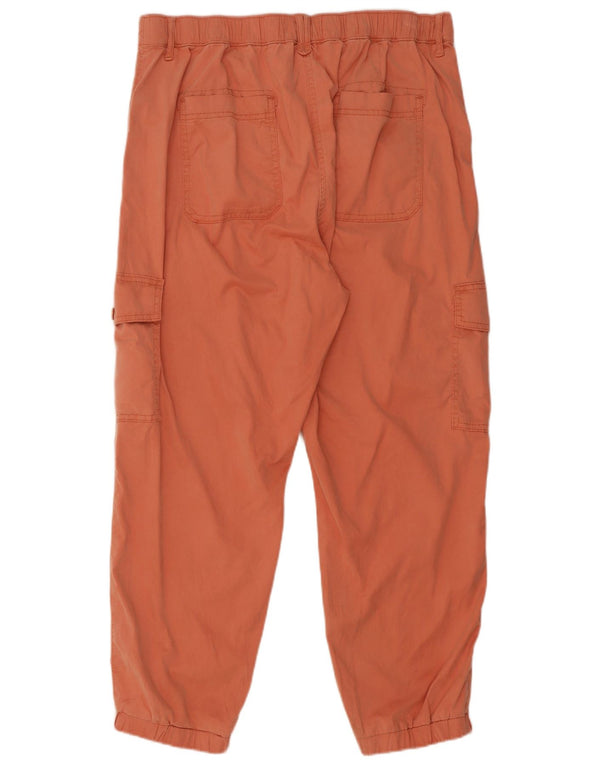 Pantaloni cargo corti Marks & Spencer da donna UK 14 Large W32 L26 Arancioni