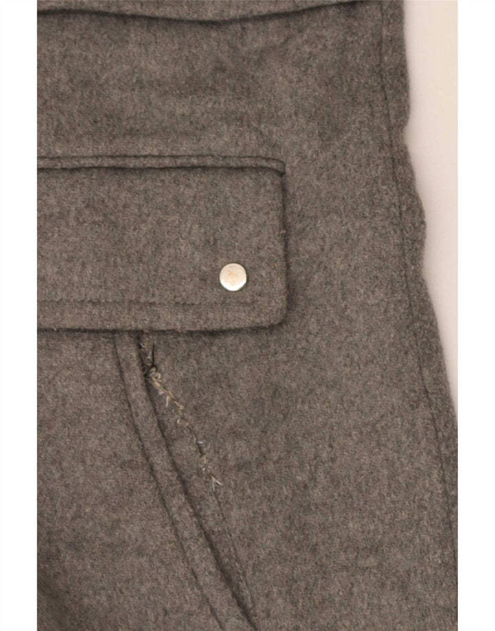 Borsone con cappuccio da donna Zara UK 18 XL poliestere grigio