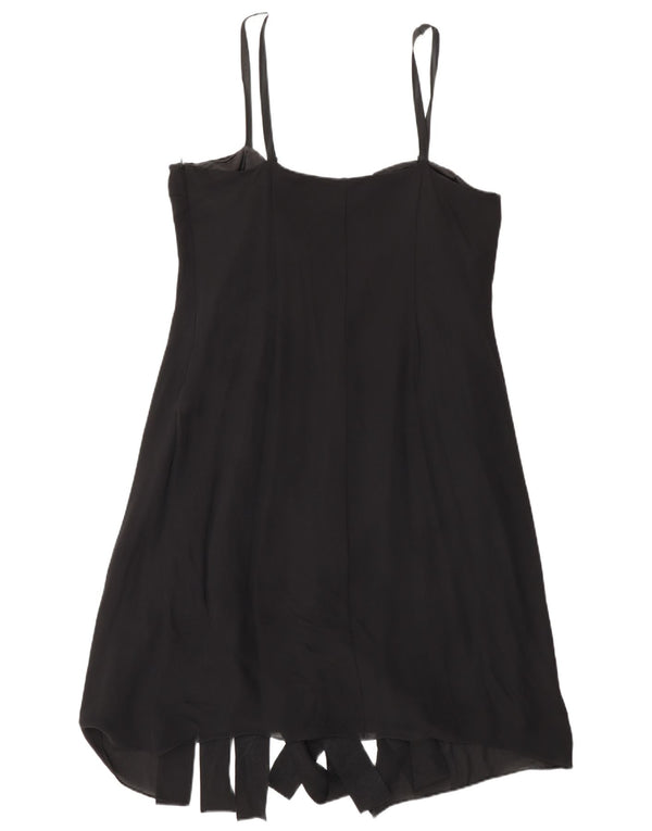 Abito a trapezio da donna Fenn Wright Manson UK 16 grande seta nera