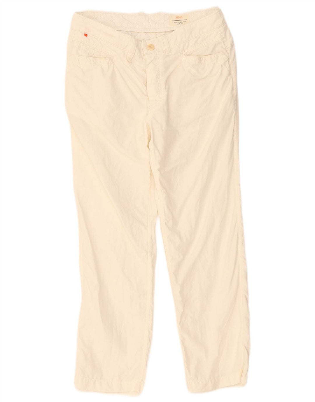 Pantaloni casual vestibilità regolare da donna Hugo Boss W34 L29 Beige