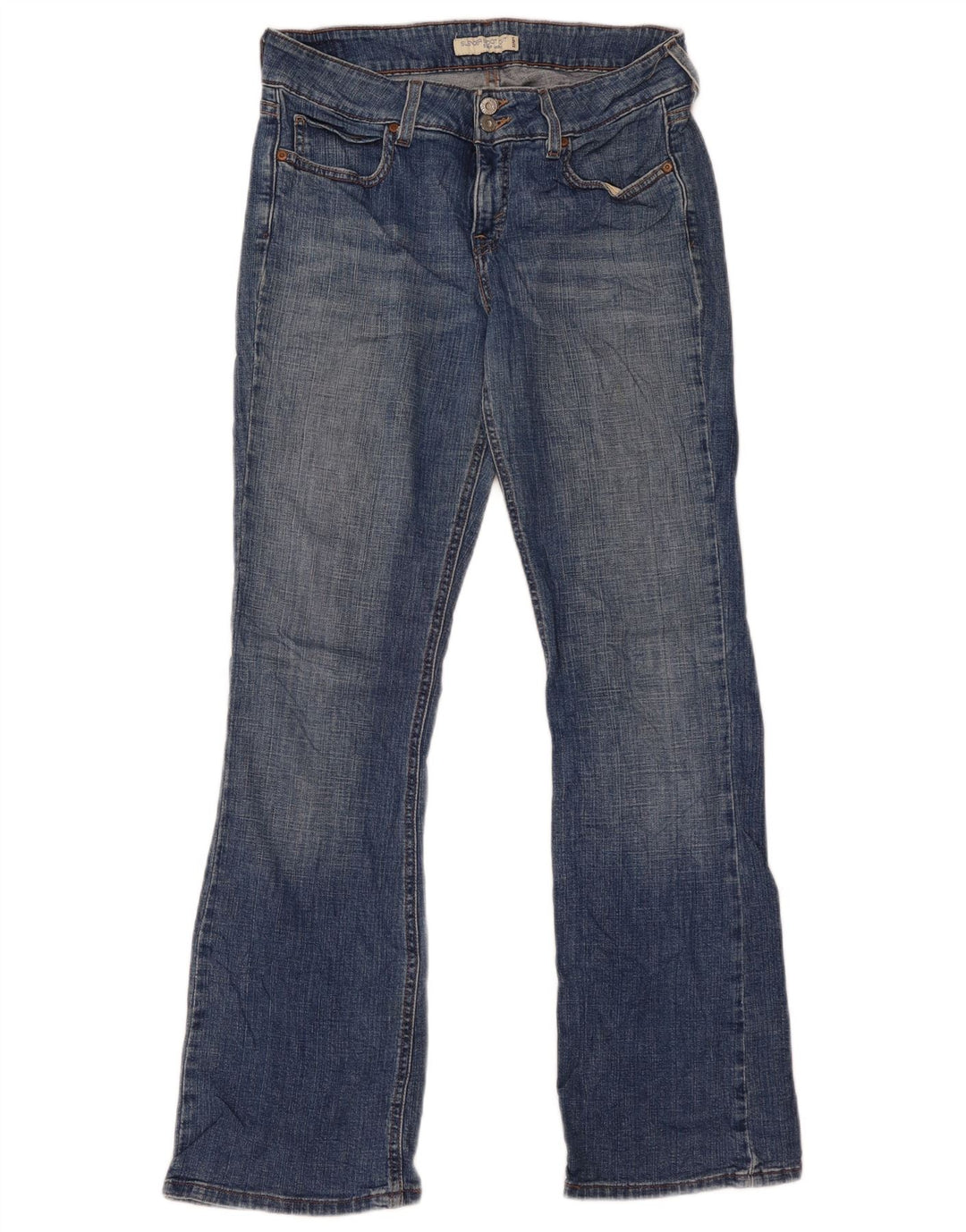 Levi's Donna 515 Slender Bootcut Jeans US 8 Medio W32 L31 Cotone Blu
