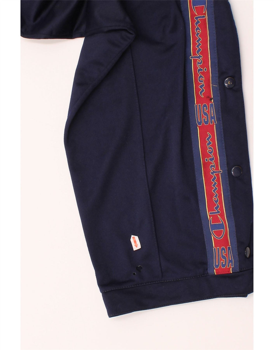 CHAMPION Mens Graphic Tracksuit Trousers XL  Navy Blue Polyester Vintage Champion and Second-Hand Champion from Messina Hembry 