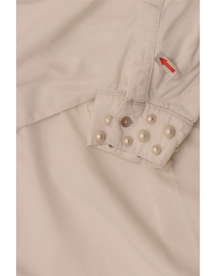 Abito chemisier oversize da donna Zara UK 16 grande bianco
