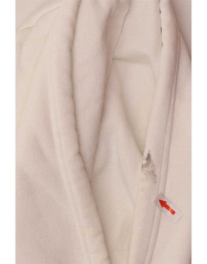 Felpa con cappuccio da uomo Champion piccola in cotone bianco