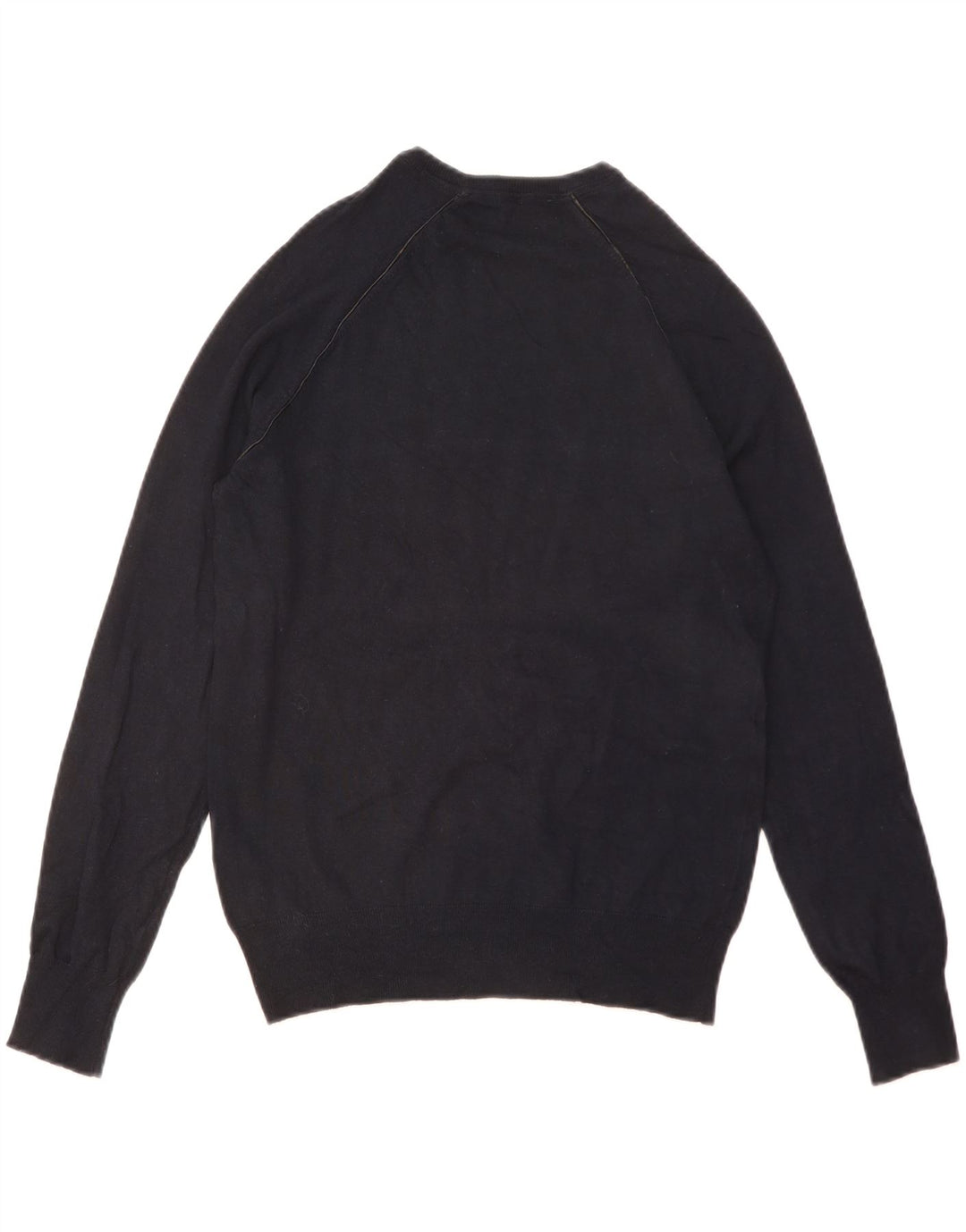 ZARA Maglione Girocollo da Uomo Piccolo in Viscosa Blu Navy