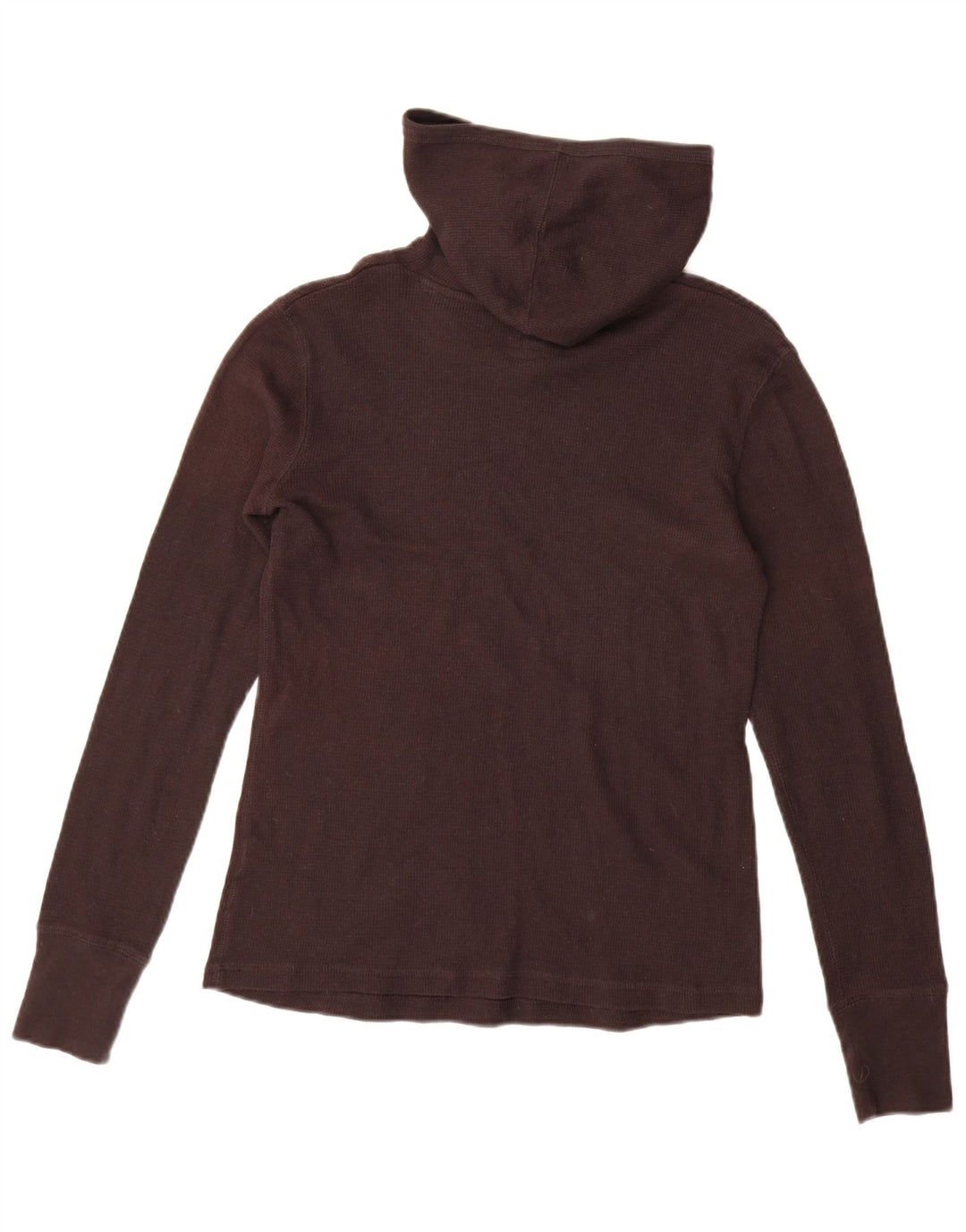 Top Reebok da donna con cappuccio a maniche lunghe UK 12 cotone marrone medio