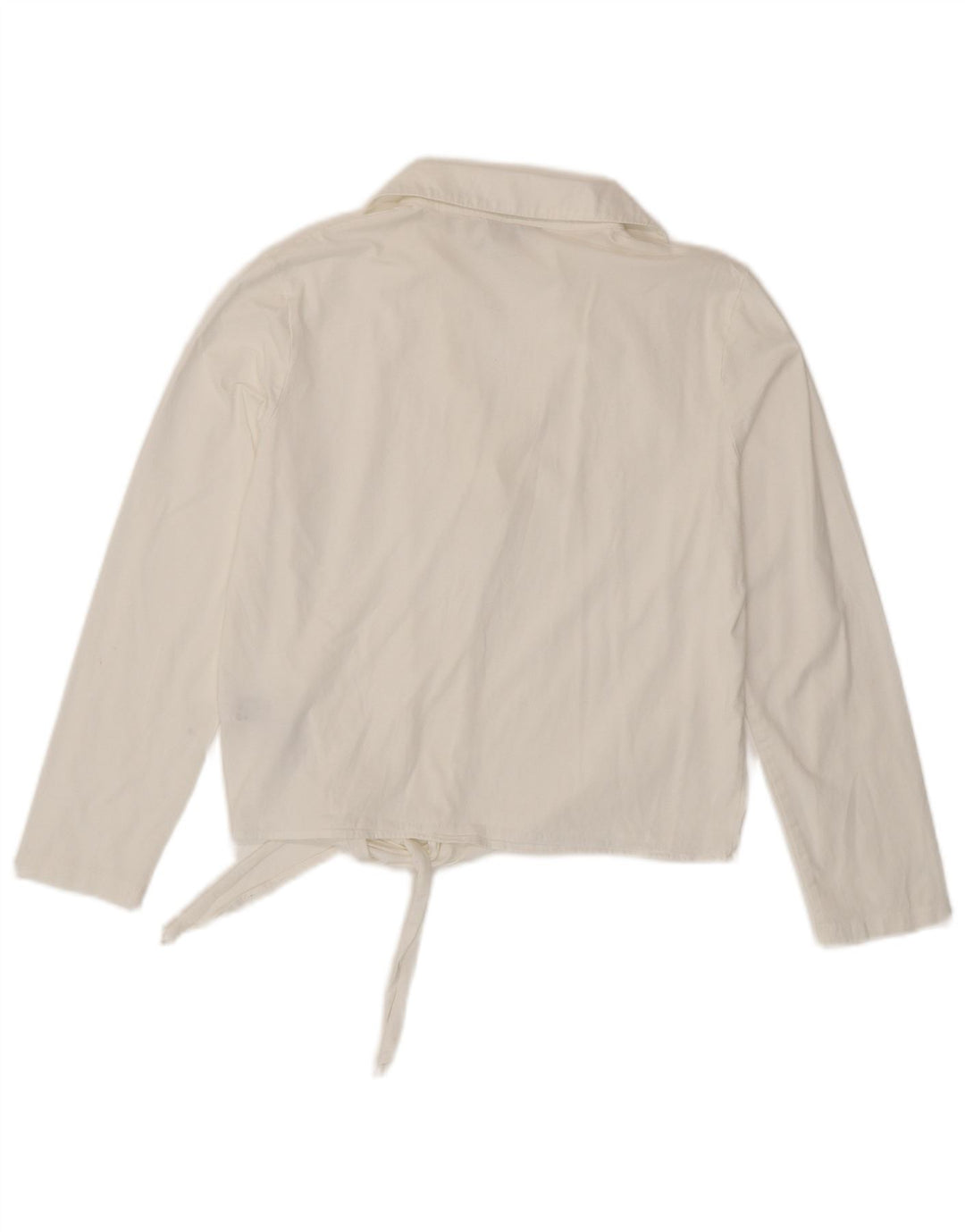 MASSIMO DUTTI Camicia pullover da donna Camicetta UK 6 XS Cotone bianco