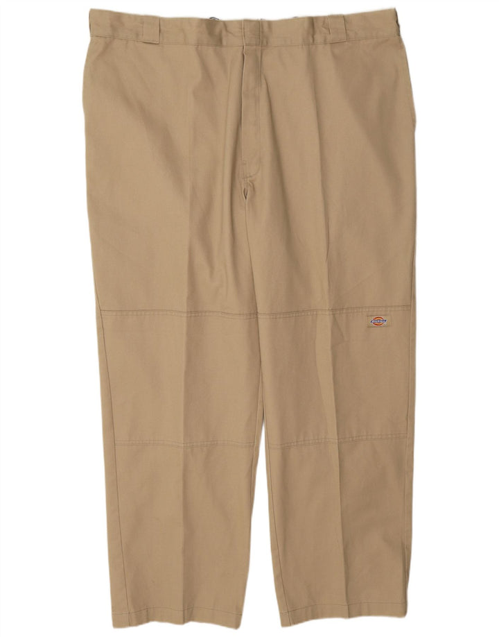 Pantaloni cargo dritti da uomo Dickies W44 L32 poliestere beige