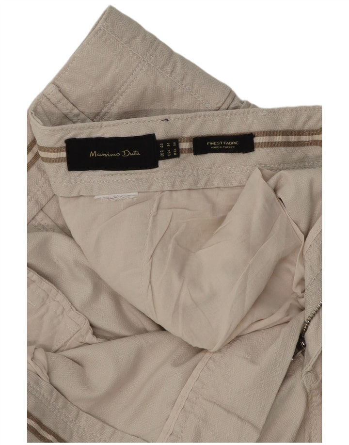 Pantaloncini chino da uomo Massimo Dutti EU 44 Large W34 Grigio