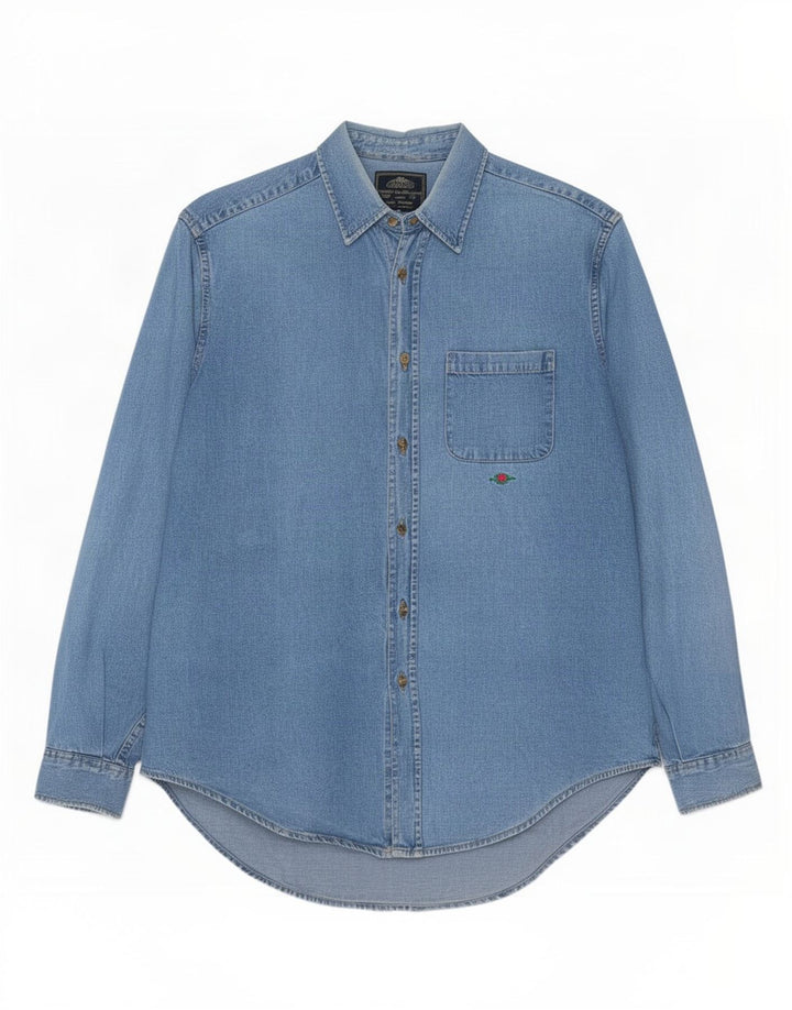 Camicia di jeans da uomo Charro grande blu