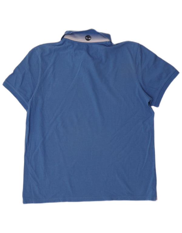 Polo Timberland da uomo slim fit XL in cotone blu
