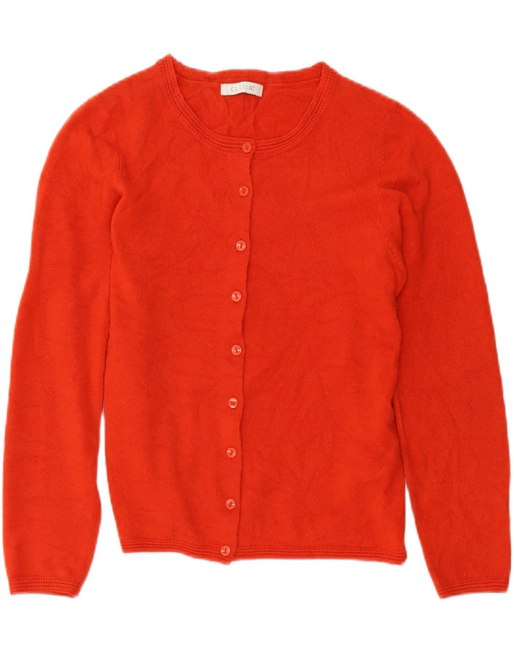 Maglione cardigan da donna CLASSIC UK 10 Piccolo acrilico arancione