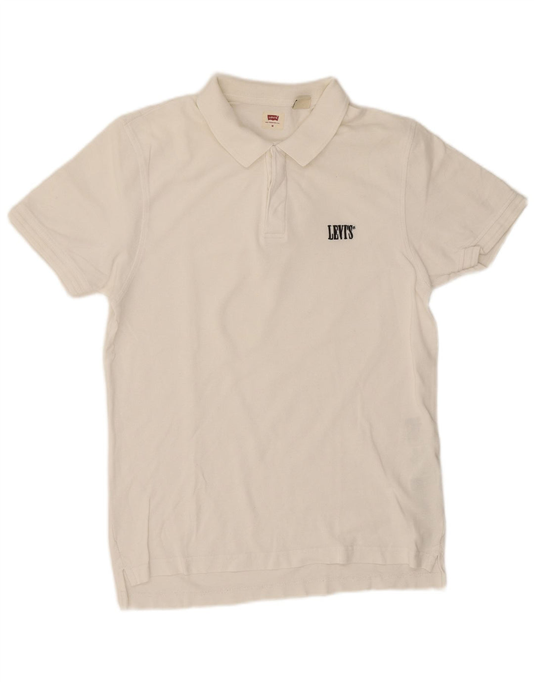 Polo Levi's da uomo in cotone bianco medio