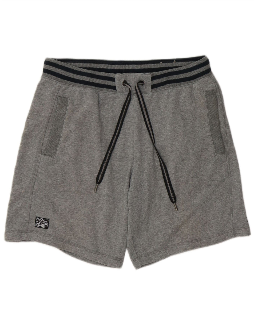 Pantaloncini sportivi grafici da uomo Puma grandi in cotone grigio