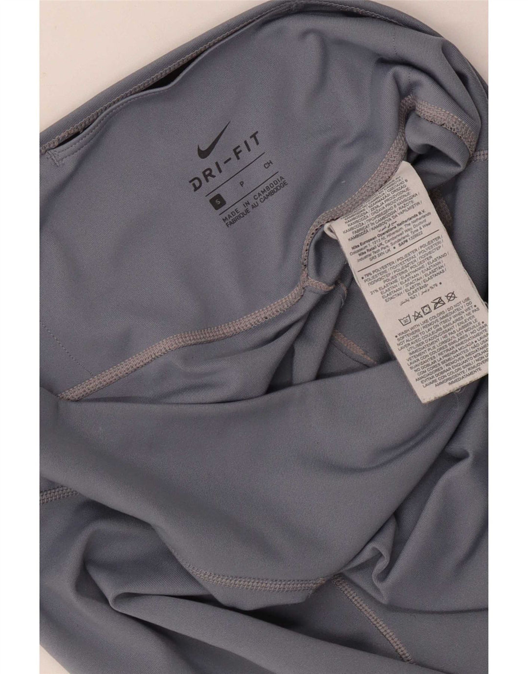 Leggings Nike Dri Fit da donna UK 8 Small Grigio Poliestere