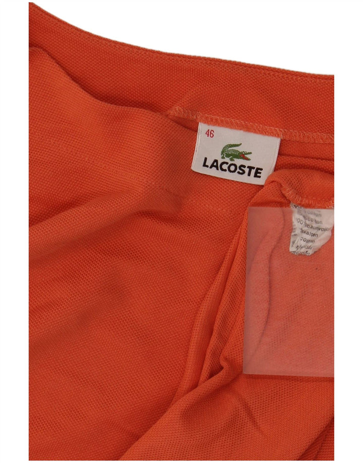 T-shirt da donna Lacoste taglia 46 XL in cotone arancione
