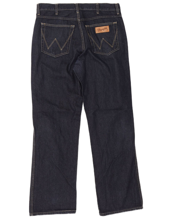 Jeans dritti da uomo Wrangler Texas W34 L31 cotone blu navy