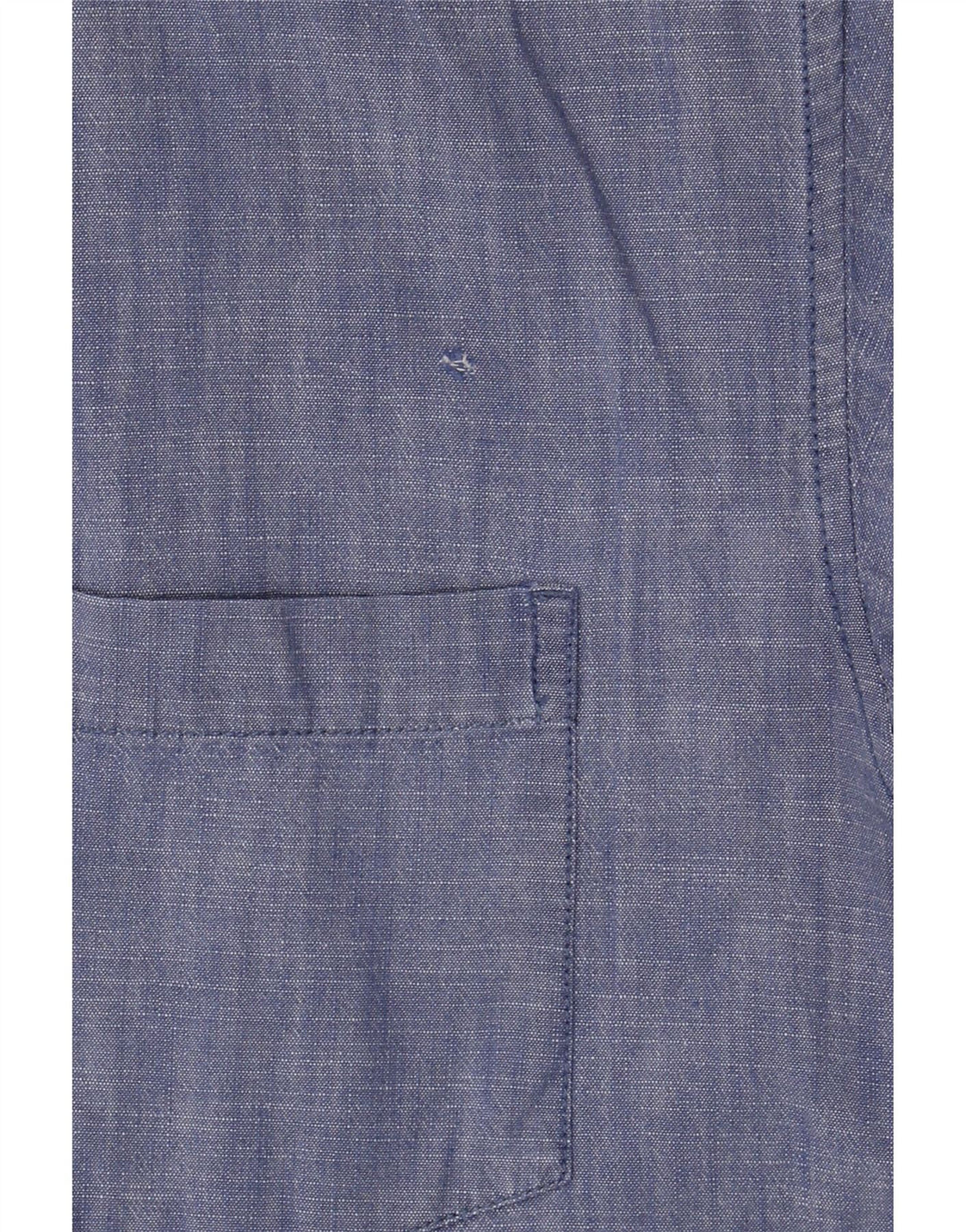 Camicia vintage da uomo in cotone blu medio
