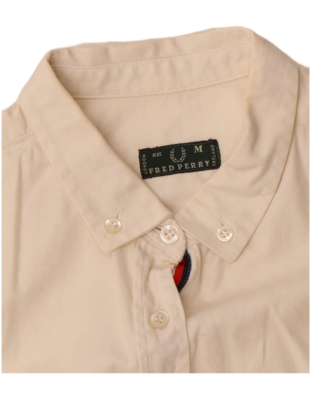 Camicia da donna Fred Perry UK 12 media bianca