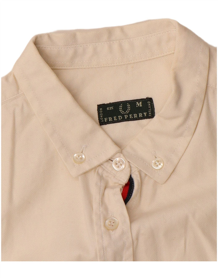 Camicia da donna Fred Perry UK 12 media bianca