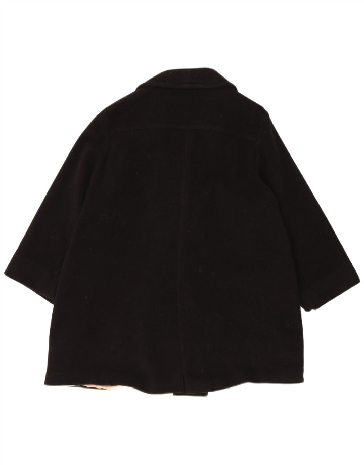 Cappotto doppiopetto con maniche a 3/4 da donna Luisa Spagnoli UK 10 piccolo nero
