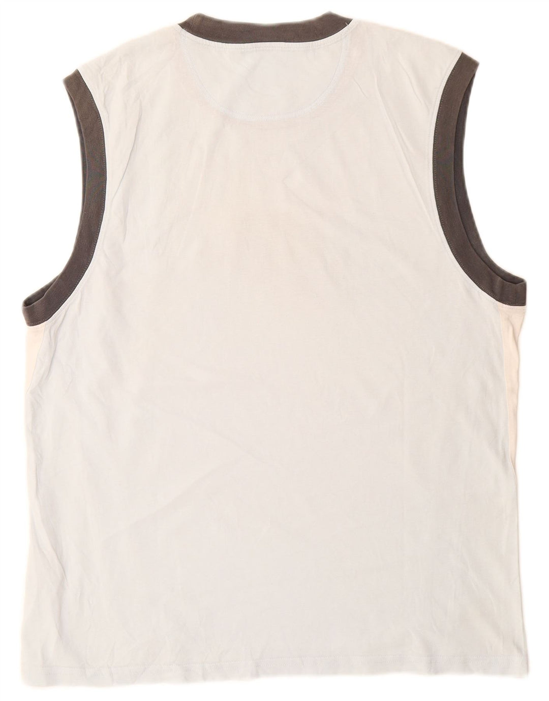 Canotta grafica da uomo Nike UK 42/44 Large Blu Colourblock in cotone