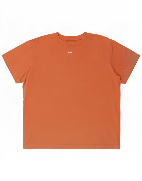 T-shirt Nike da uomo dal taglio ampio, in cotone arancione medio