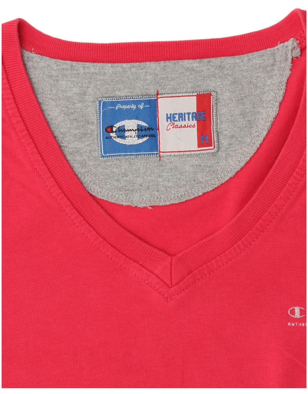 CHAMPION Womens Heritage Classics T-Shirt Top UK 12 Medium Red