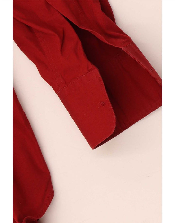 Camicia da uomo Versace taglia 42 16 1/2 grande cotone rosso