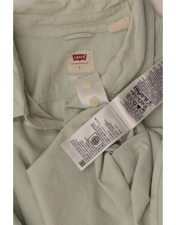 Camicia Levi's Uomo Large Verde Cotone