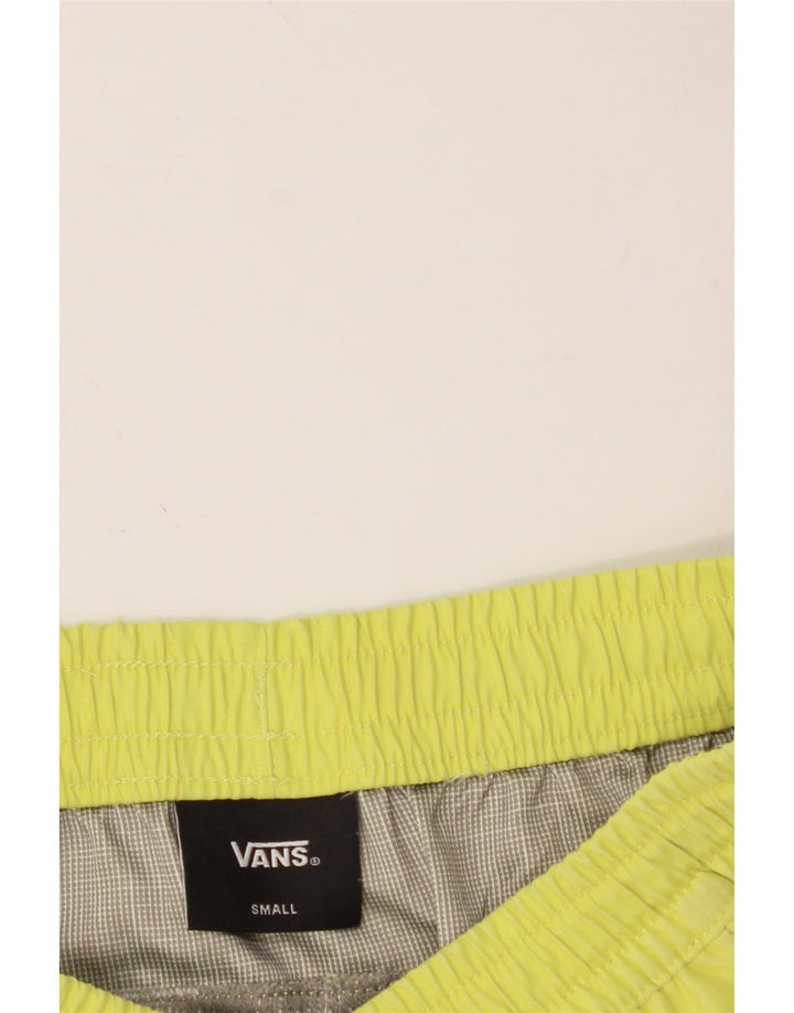 VANS Mens Swimming Shorts Small  Green Geometric Vintage Vans and Second-Hand Vans from Messina Hembry 