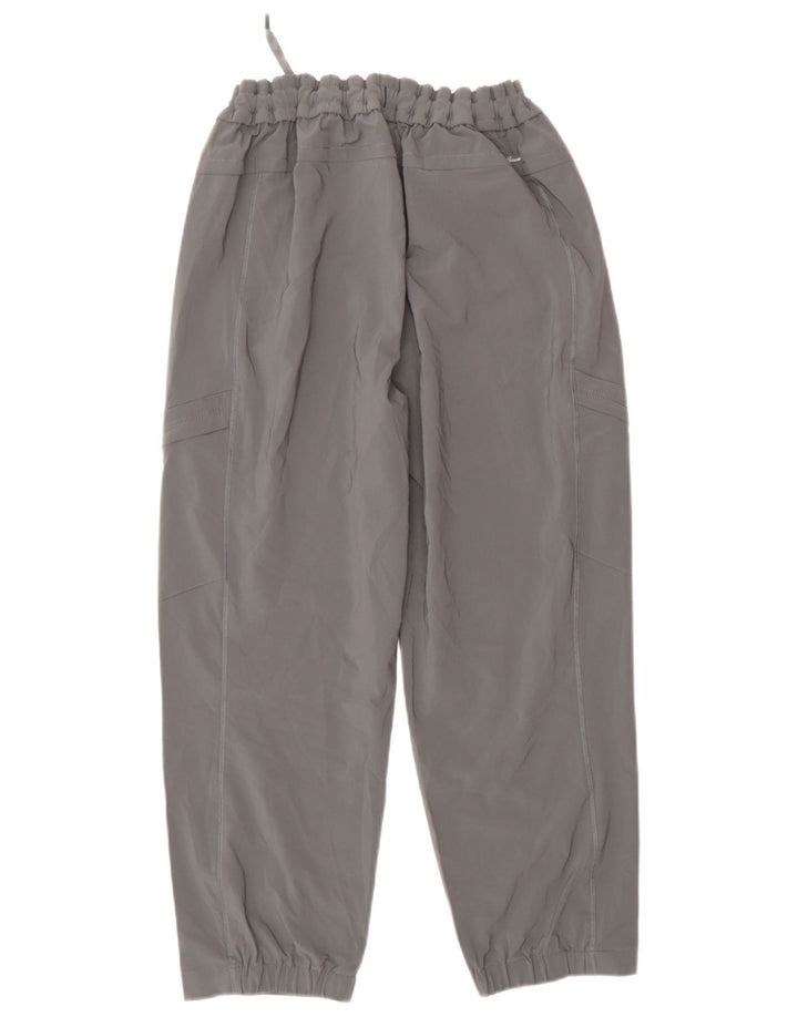 Pantaloni cargo corti da donna Eddie Bauer medi W30 L24 poliestere grigio