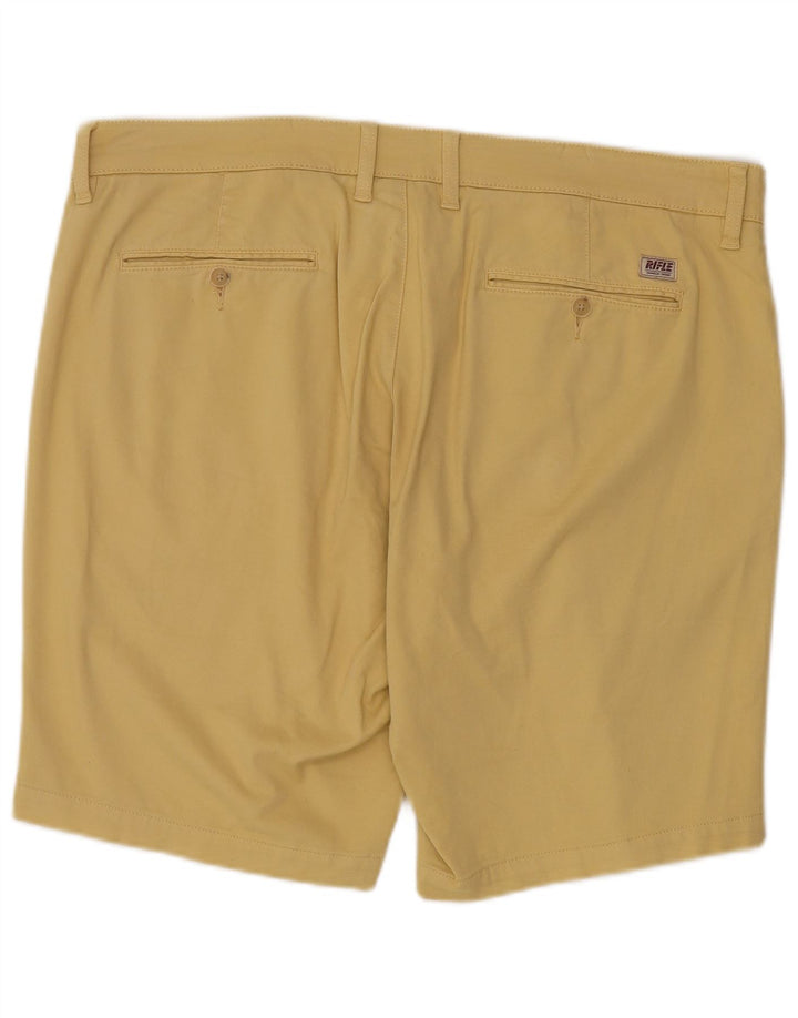 Pantaloncini chino da uomo RIFLE W40 XL in cotone giallo