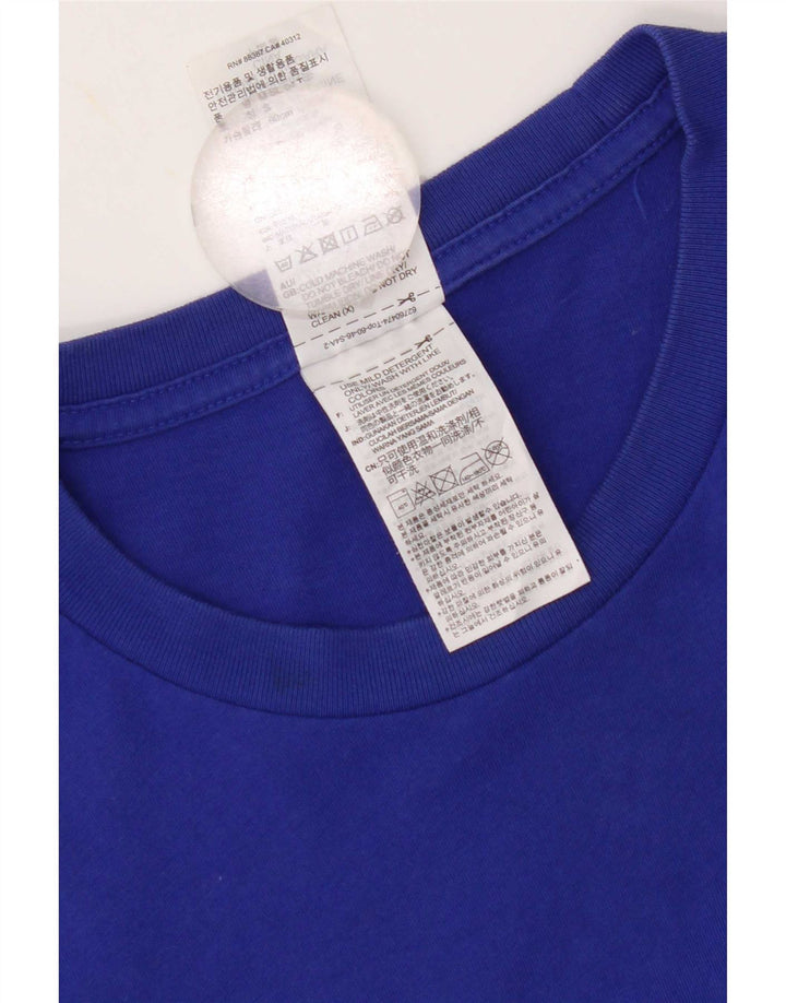 T-shirt Adidas da uomo Top Small in cotone blu