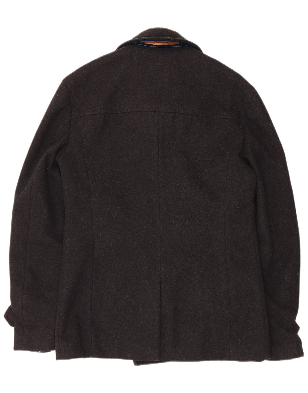 Cappotto da marinaio da uomo Superdry UK 38 lana nera media