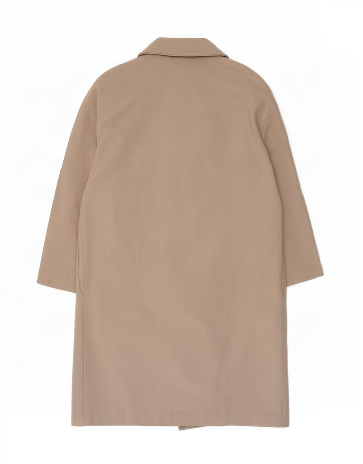 Soprabito aperto oversize da donna Zara UK 14 cotone beige medio