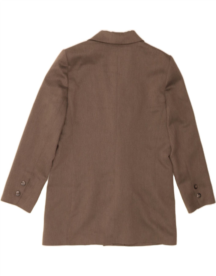 VINTAGE Womens 3 Button Blazer Jacket IT 44 Medium Brown Polyester Vintage Vintage and Second-Hand Vintage from Messina Hembry 