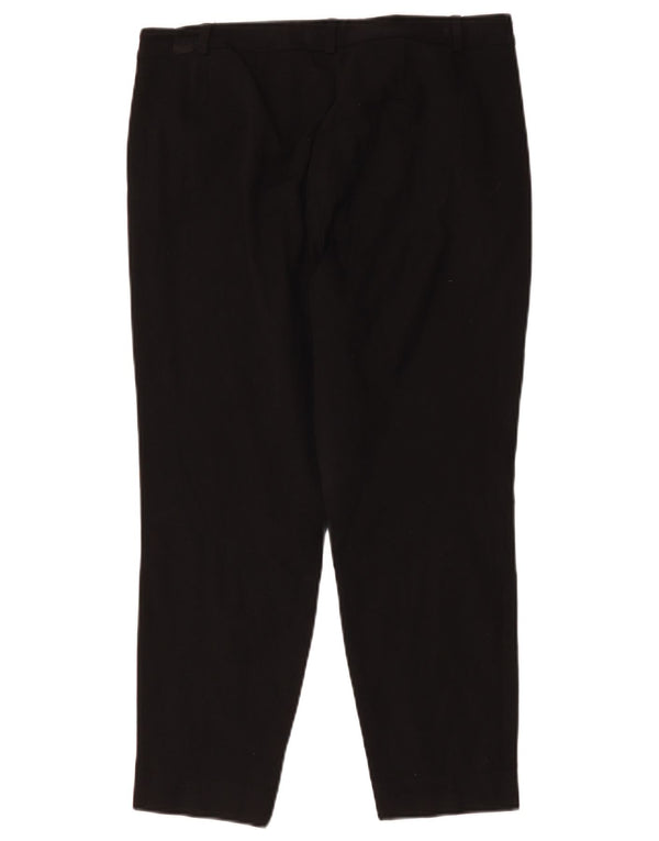 Pantaloni da abito corto da donna Marks & Spencer UK 14 Large W32 L24 Nero