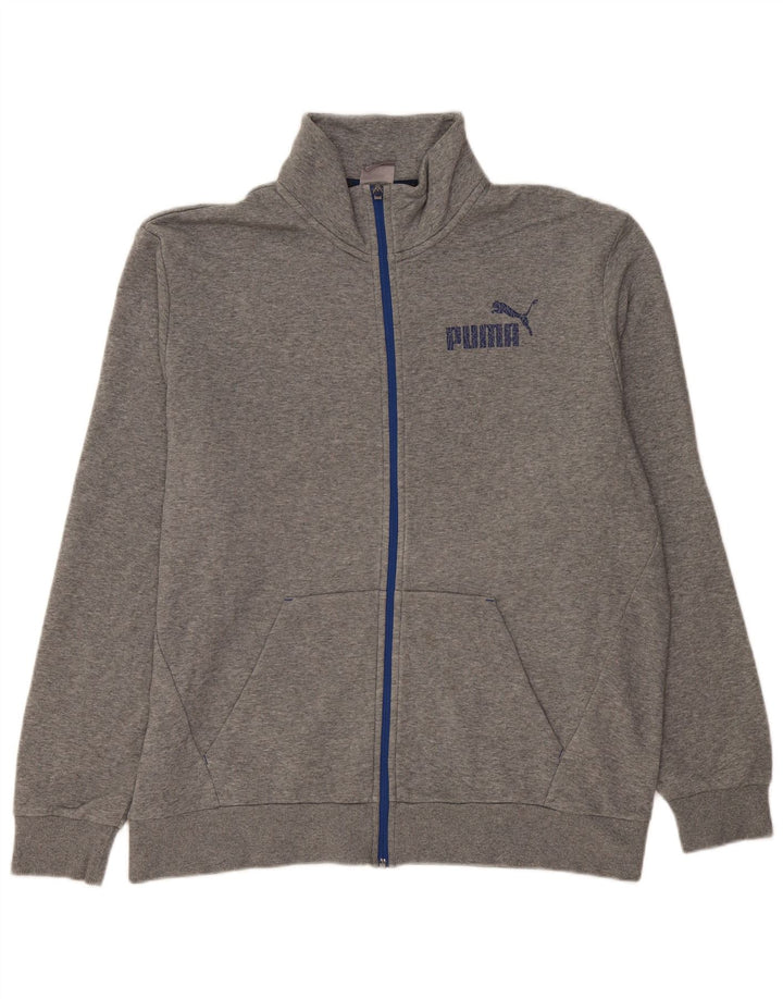 Giacca da ginnastica grafica da uomo Puma XL in cotone grigio