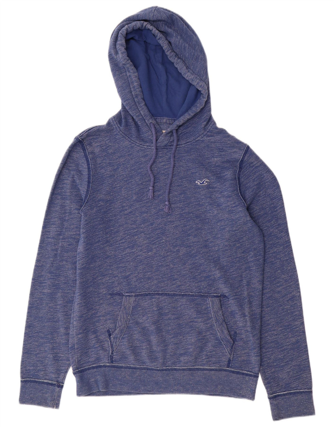 Maglione con cappuccio da uomo HOLLISTER piccolo in cotone chiazzato blu