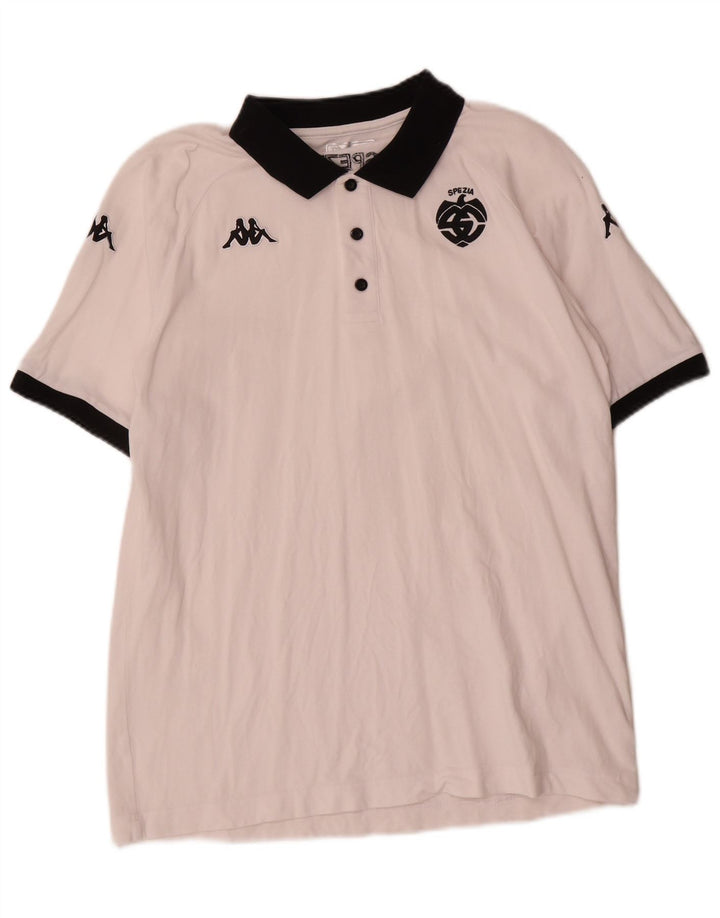 Polo da rugby Kappa Gara da uomo XL bianca