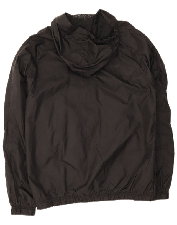 Giacca antipioggia con cappuccio da uomo Nike UK 36 Small Black Nylon