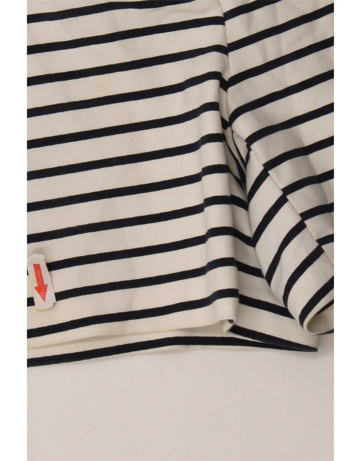 Pantaloni caldi da donna Zara medi W30 in cotone a righe bianche